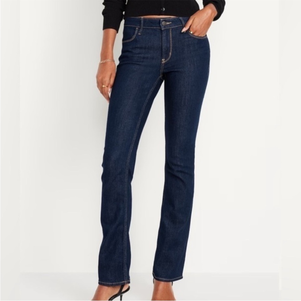 Old Navy 14 The Flirt Bootcut Jeans Dark Wash Mid‎ Rise Stretch